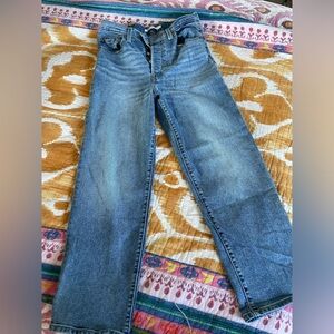 Levi Ribcage Straight Ankle Jeans